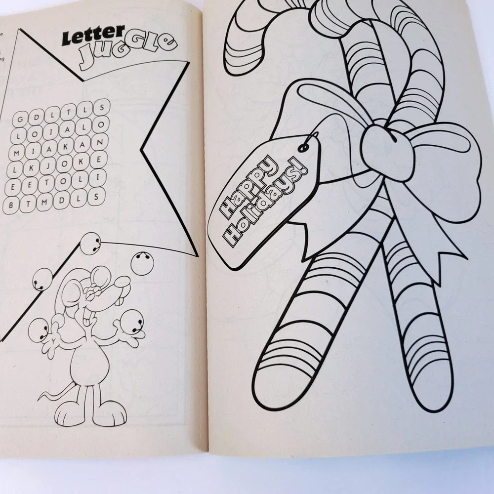 Holiday Jumbo Coloring & Activity Book Games Puzzles Bears 2007 Bendon